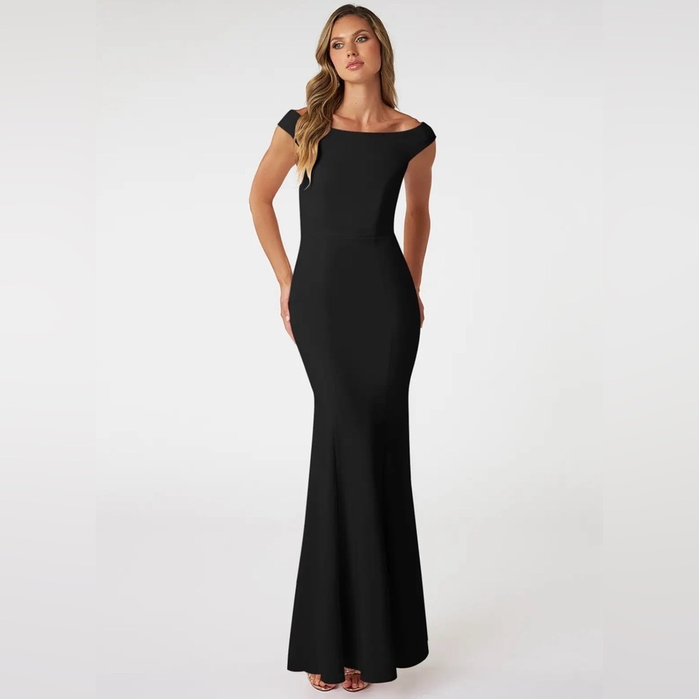 Azazie Black Nicolina Dress